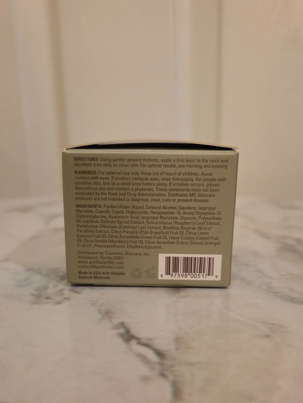 GOLDFADEN MD Plant Profusion Neck Cream